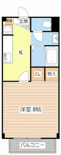 セゾン ラ メール【207号室】の間取り