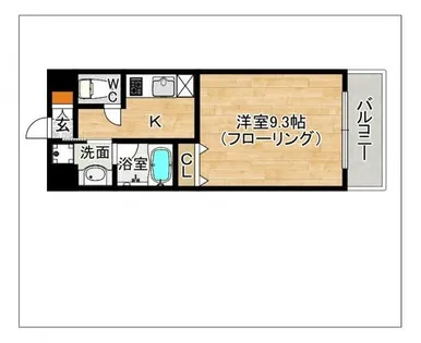 COZY COURT【101号室】の間取り