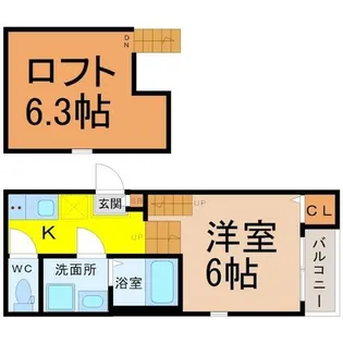 ハルメゾン【1階】の間取り