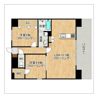 LIBTH博多駅南CENTRAL【303号室】の間取り