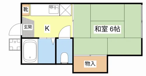 アムネス音羽【102号室】の間取り