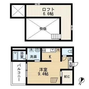 Vega新富【2階】の間取り