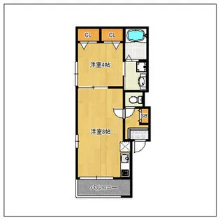 レジアス【202号室】の間取り