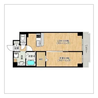 エルグランド二日市【304号室】の間取り