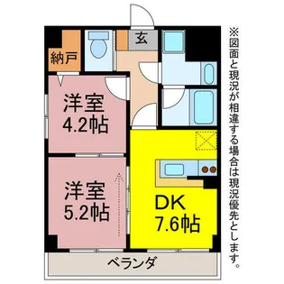 ガーデンコートBriller【1階】の間取り