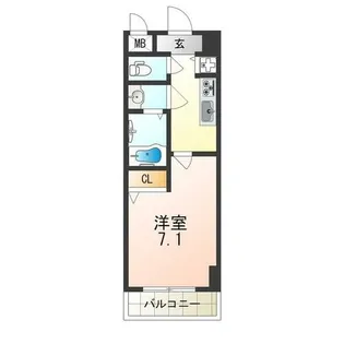 大阪府大阪市淀川区東三国4丁目【アパート】の間取り