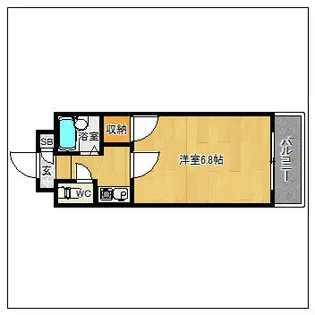 マンションキャッスル【1002号室】の間取り