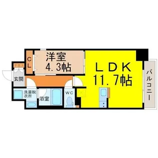 レジデンシア花の木【10階】の間取り