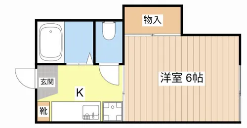 アムネス音羽【106号室】の間取り