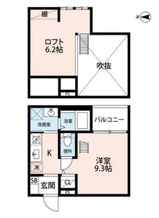 LoupdeMer堀田(ルードメールホリタ)【1階】の間取り