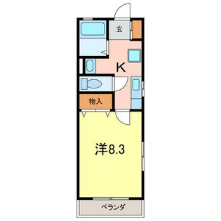 サンエイハイツ【1階】の間取り
