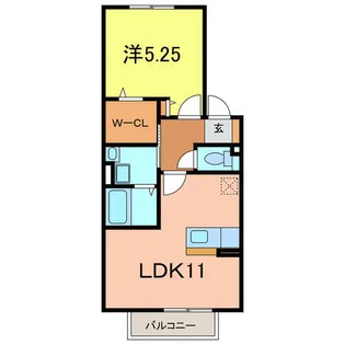 アイ・セジュール【2階】の間取り
