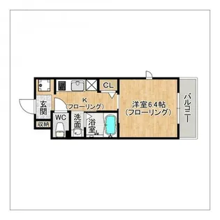 BROOKLYN HEIGHTS【101号室】の間取り