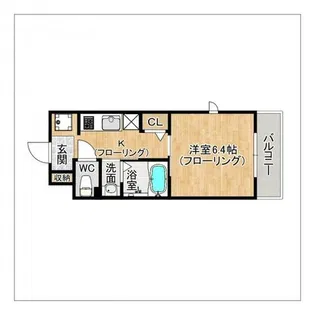 BROOKLYN HEIGHTS【101号室】の間取り