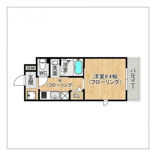 BROOKLYN HEIGHTS【102号室】の間取り