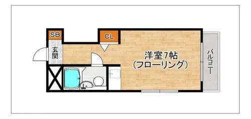 ドムール香住ヶ丘【305号室】の間取り