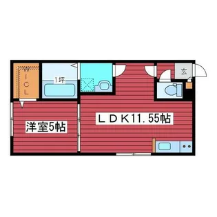 クレステージ西岡【4階】の間取り