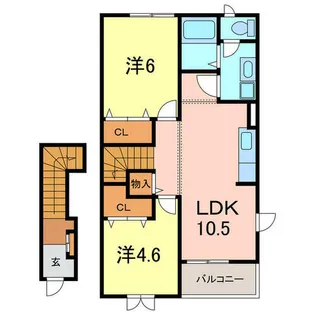 サンパルク日進【2階】の間取り