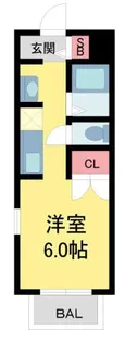 エスポワール甲陽園【103号室】の間取り