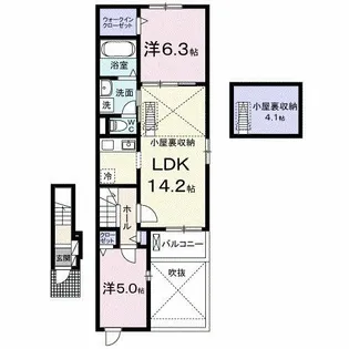ハイランドⅢ【2階】の間取り