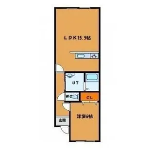 ポートハウスⅠ【202号室】の間取り