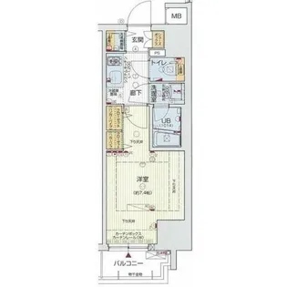 レオンコンフォート北浜【6階】の間取り