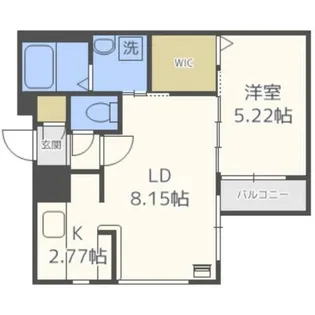 グランラヴィーヌ豊平【1階】の間取り