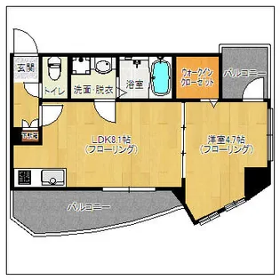 ステージア平尾【405号室】の間取り