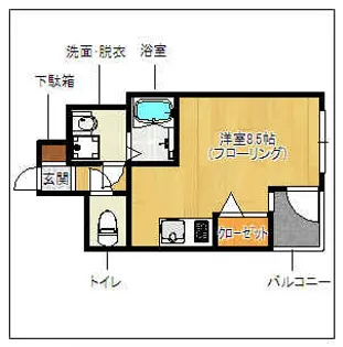 ステージア平尾【402号室】の間取り