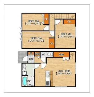 西戸崎グレイス【1階】の間取り