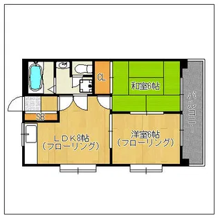 ヴィラ・フェリス【301号室】の間取り