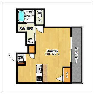 ラ・プラージュ【409号室】の間取り