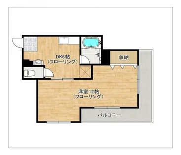 フリーライフ西新【301号室】の間取り