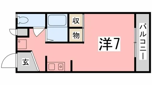 リバーハイツ【201号室】の間取り