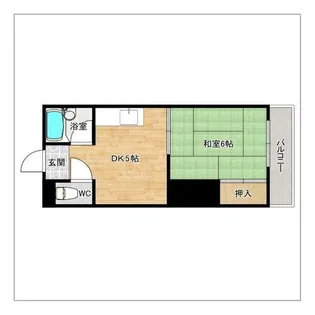 コーポ奈多【212号室】の間取り
