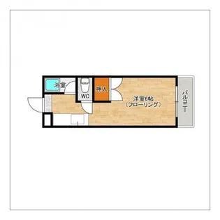 コーポ奈多【410号室】の間取り