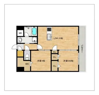 S-RESIDENCE薬院aureate【704号室】の間取り