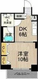 フローライト長堀橋【4階】の間取り