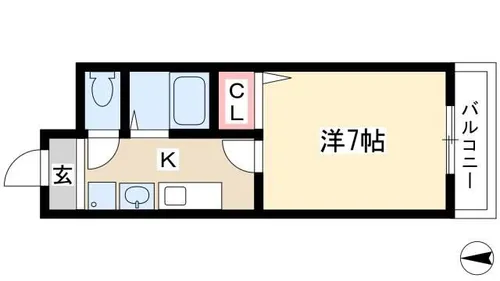 サニーコートⅡ【4階】の間取り
