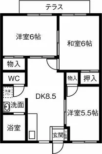 エクセルコート【203号室】の間取り