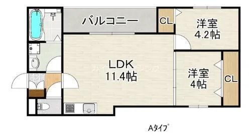 Leclerc IzumisanoⅡ【2階】の間取り