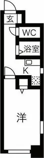 1Kの間取り画像