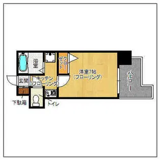 ロイヤルコート大橋II【303号室】の間取り