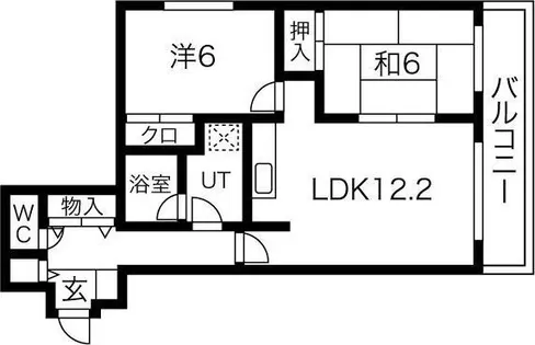 サンシャイン中島公園【3階】の間取り