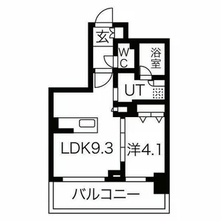 ラ・クラッセ札幌シティフォート【2階】の間取り