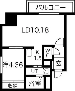 パルティーレ平岸【5階】の間取り