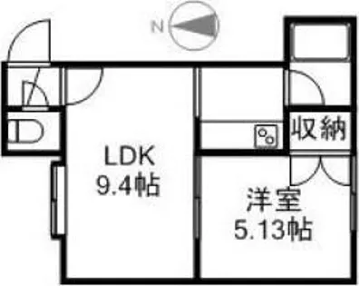 珊瑚マンション【2階】の間取り