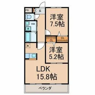 クリスタルステージ【3階】の間取り