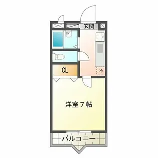 エクセーラUQ【2階】の間取り