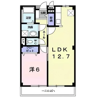 レーベンバンブーⅢ【2階】の間取り